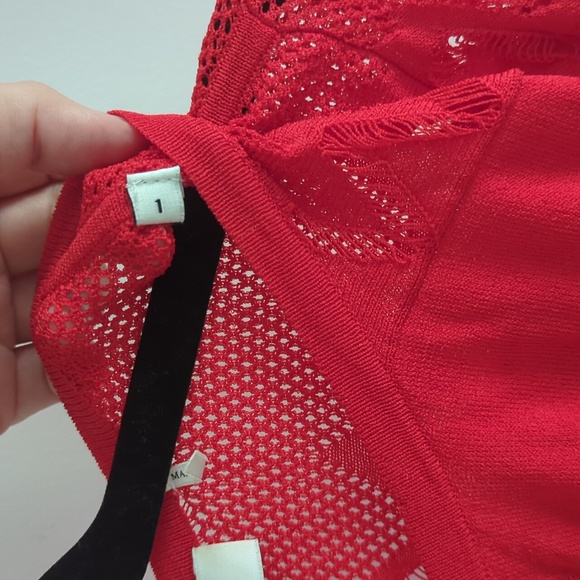 Sandro Red Cardigan - Picture 8 of 8